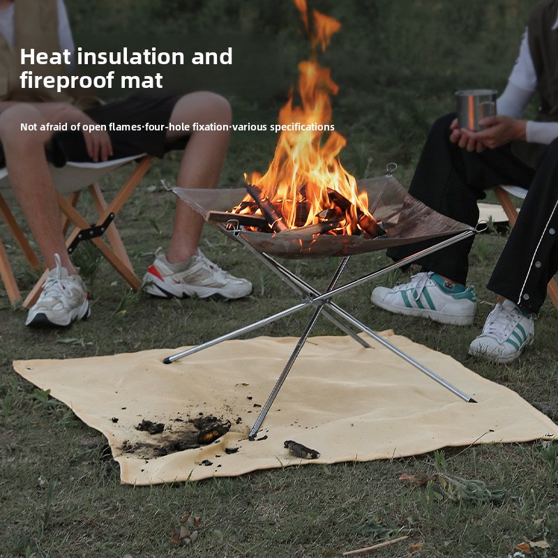 Outdoor Camping Rugs - Outdoor Camping Fireproof Cloth Picnic Barbecue