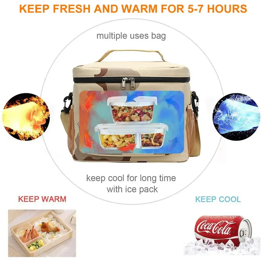 Portable Thermal  Insulation B - Outdoor Camping Meals ulasan dan harga