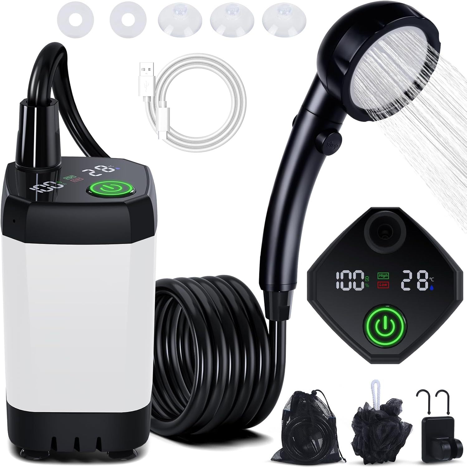 Portable Self-Priming Electric - Portable Camping Shower ulasan dan harga