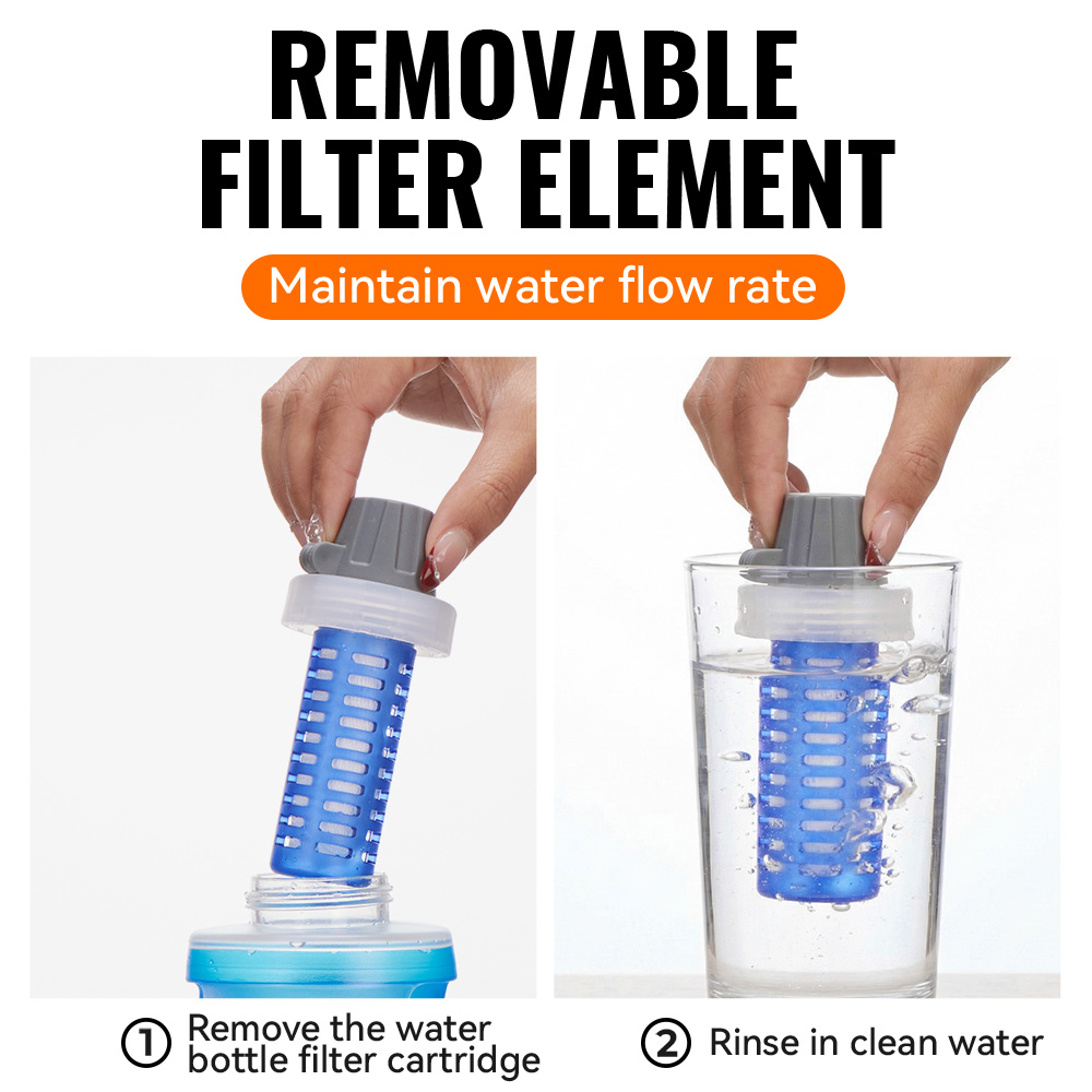 WRELS Soft Water Bottle with F - Collapsible Water Bottle ulasan dan harga