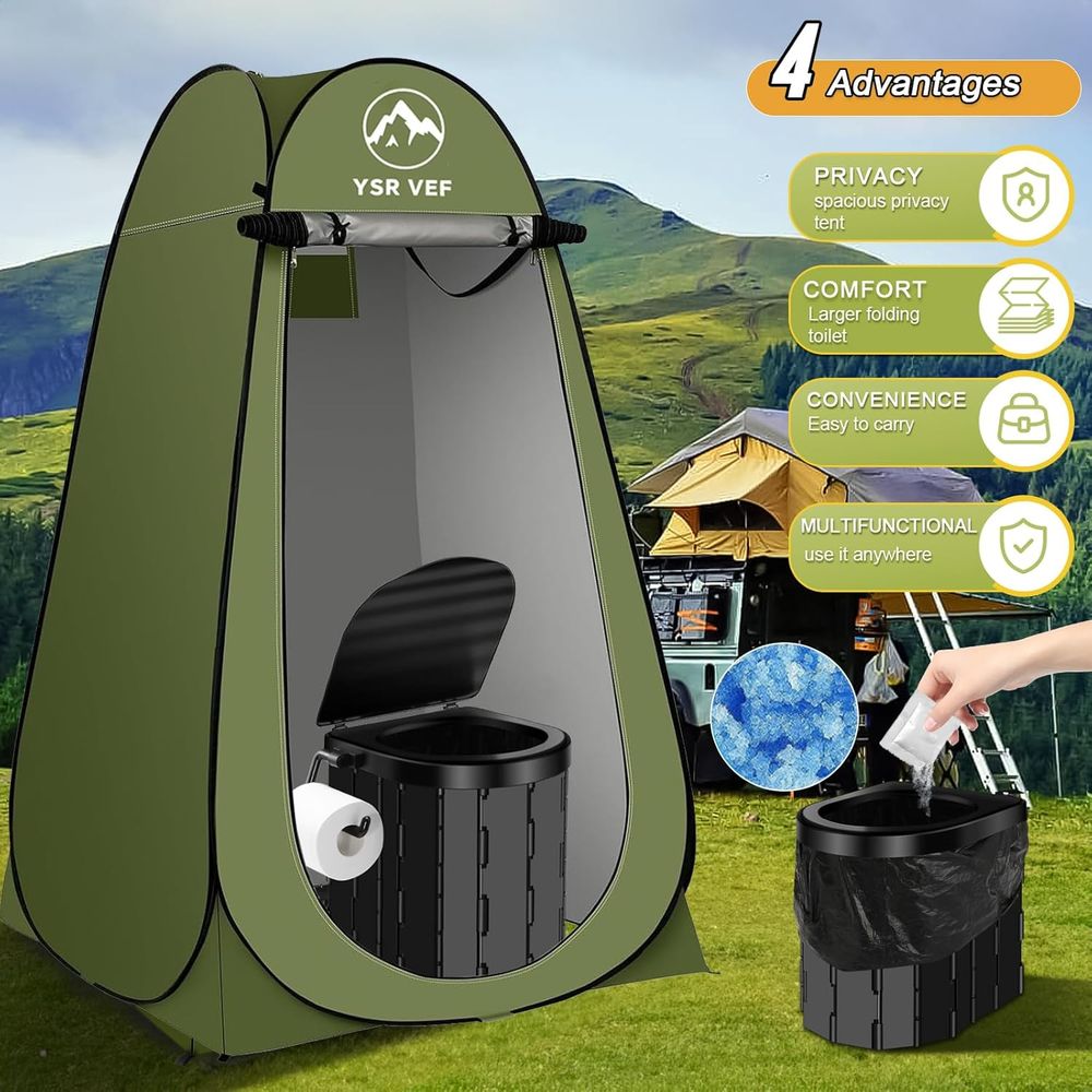 Portable Toilet Kit, Camping T - Outdoor Camping ulasan dan harga