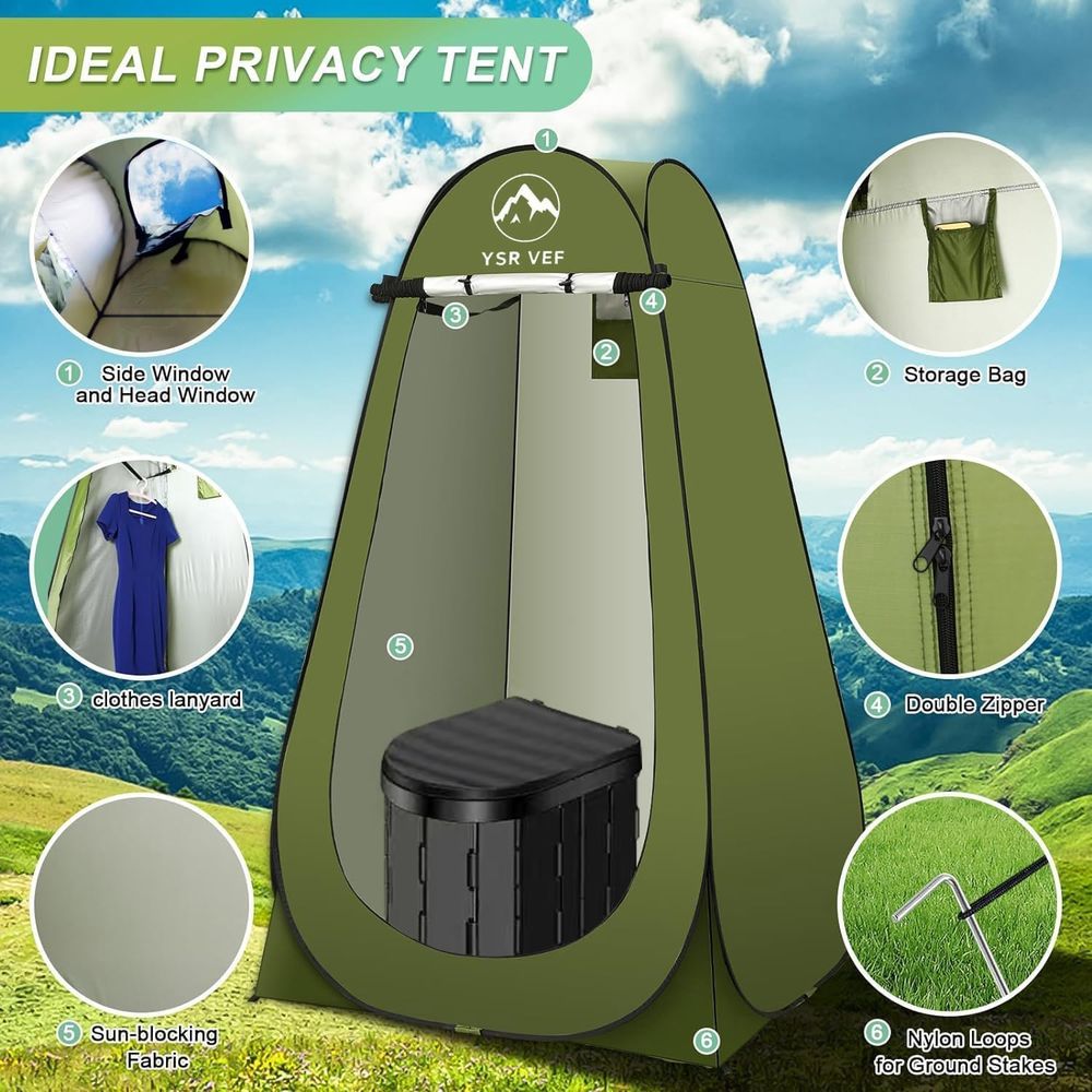 Portable Toilet Kit, Camping T - Outdoor Camping ulasan dan harga