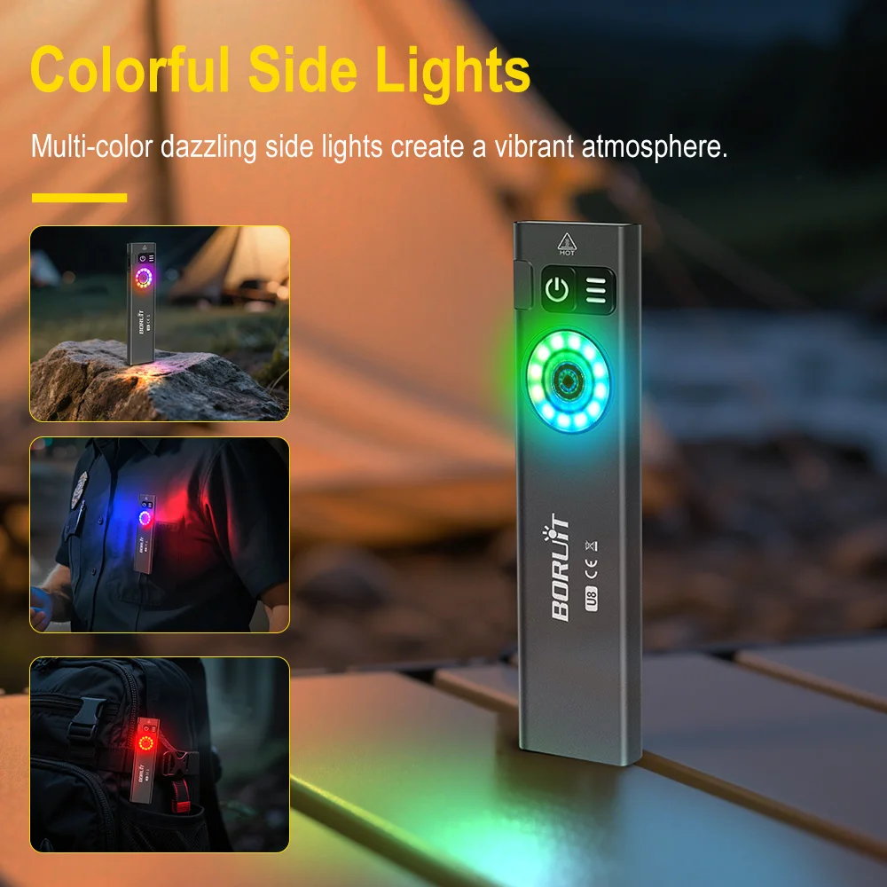 BORUiT U8 650LM EDC LED Flashl - Outdoor Camping Adventure ulasan dan harga