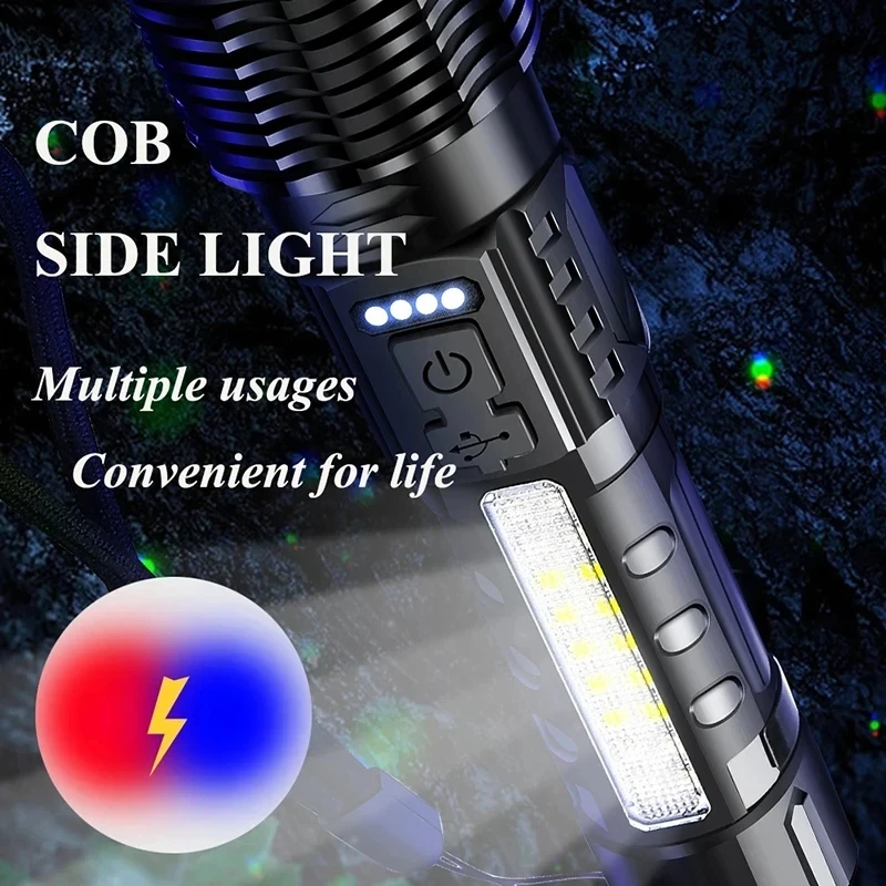 Powerful XHP50 LED Flashlight  - Outdoor Camping Adventure ulasan dan harga