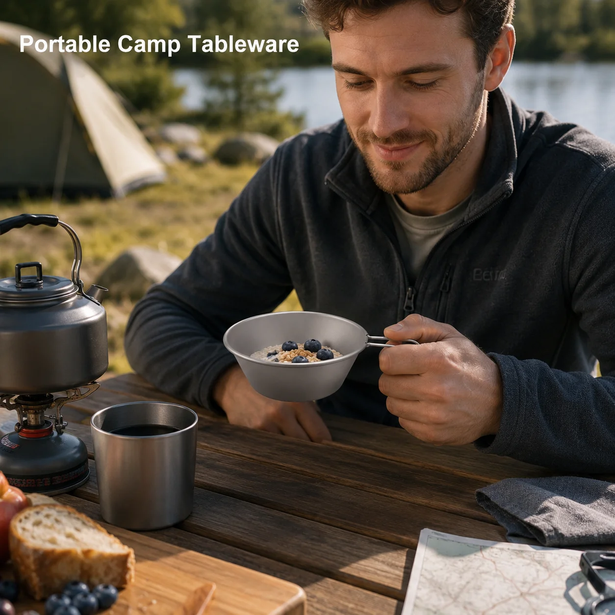 Titanium Sierra Bowl Lightweig - Outdoor Camping Meals ulasan dan harga