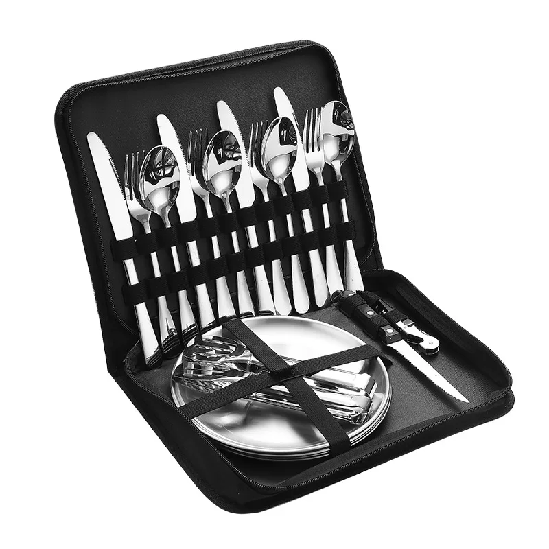 Stainless Steel Portable Table - Outdoor Camping Meals ulasan dan harga