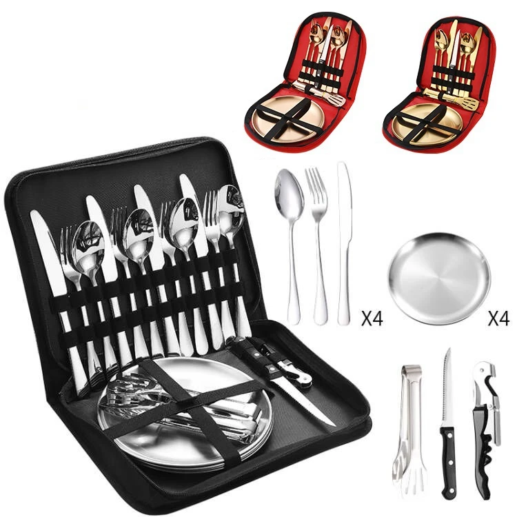 Stainless Steel Portable Table - Outdoor Camping Meals ulasan dan harga
