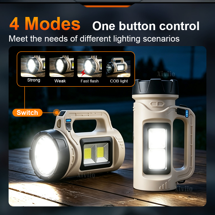 Multiscene Handheld LED Torch  - Outdoor Camping Adventure ulasan dan harga