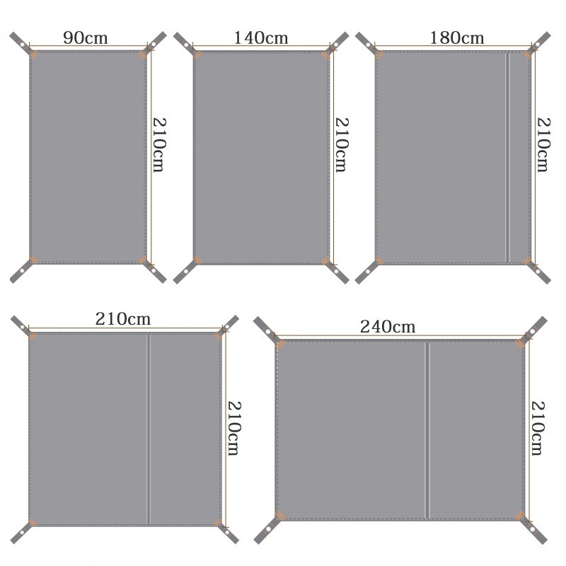 Multi Size Tent Floor Tarp Cam - Outdoor Camping Rug Waterproof ulasan dan harga