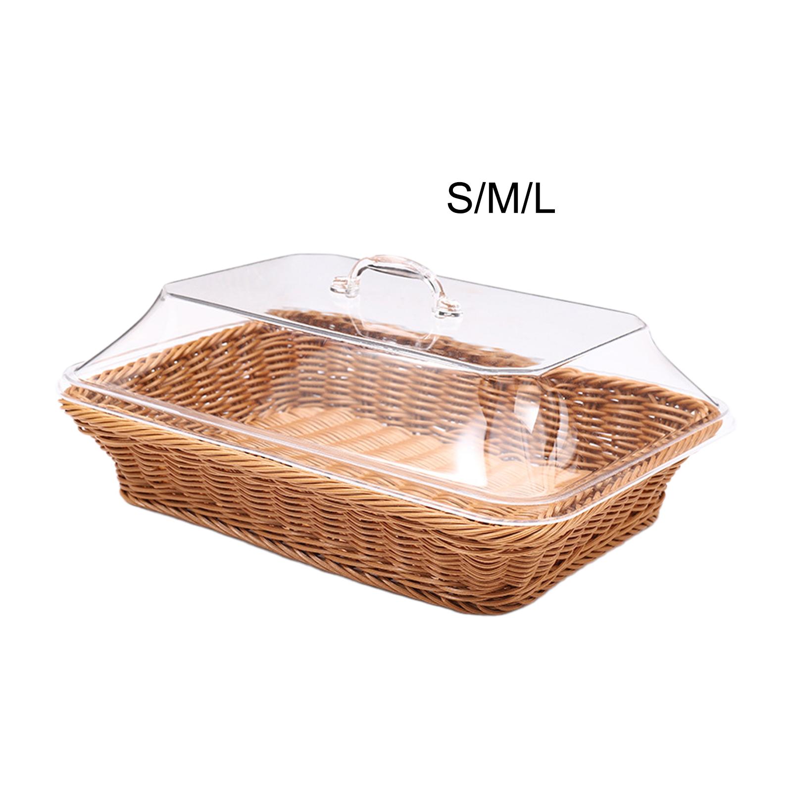 Woven Bread Basket with Lid Me - Outdoor Camping Meals ulasan dan harga