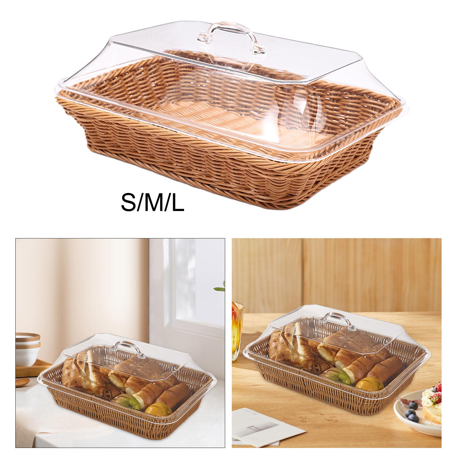 Woven Bread Basket with Lid Me - Outdoor Camping Meals ulasan dan harga