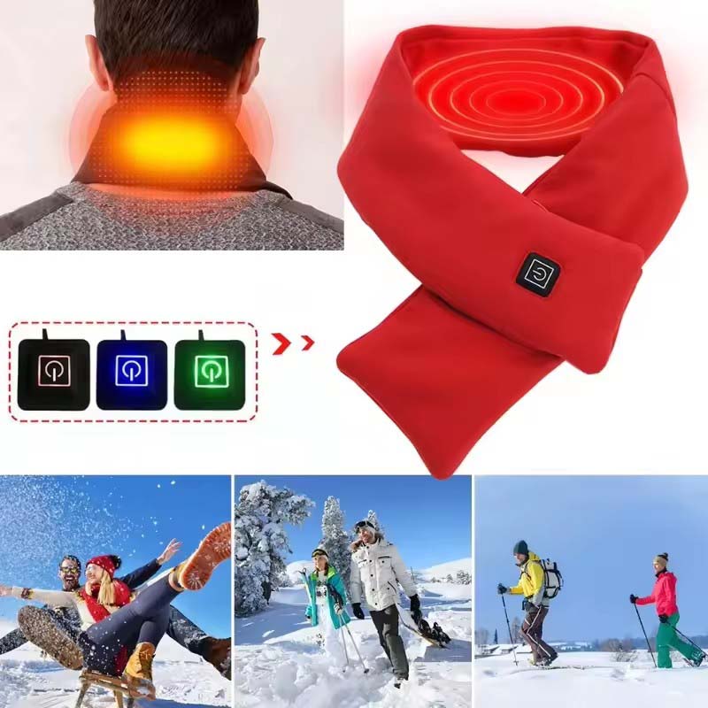 USB Women Men Heating Scarf Te - Outdoor Camping In Winter ulasan dan harga