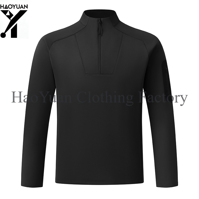 Men's Half Zip Long Sleeved Sh - Outdoor Camping In Winter ulasan dan harga
