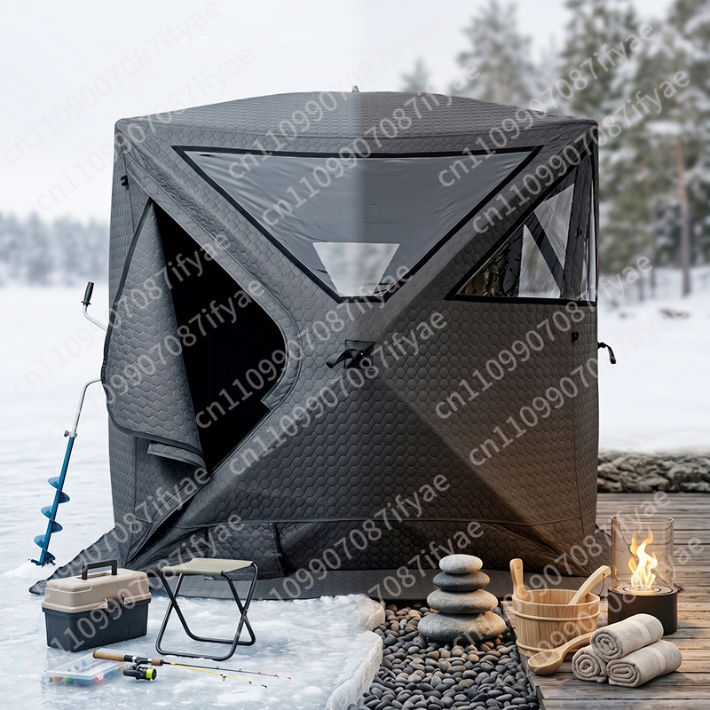 Outdoor sauna ice fishing tent - Outdoor Camping In Winter ulasan dan harga