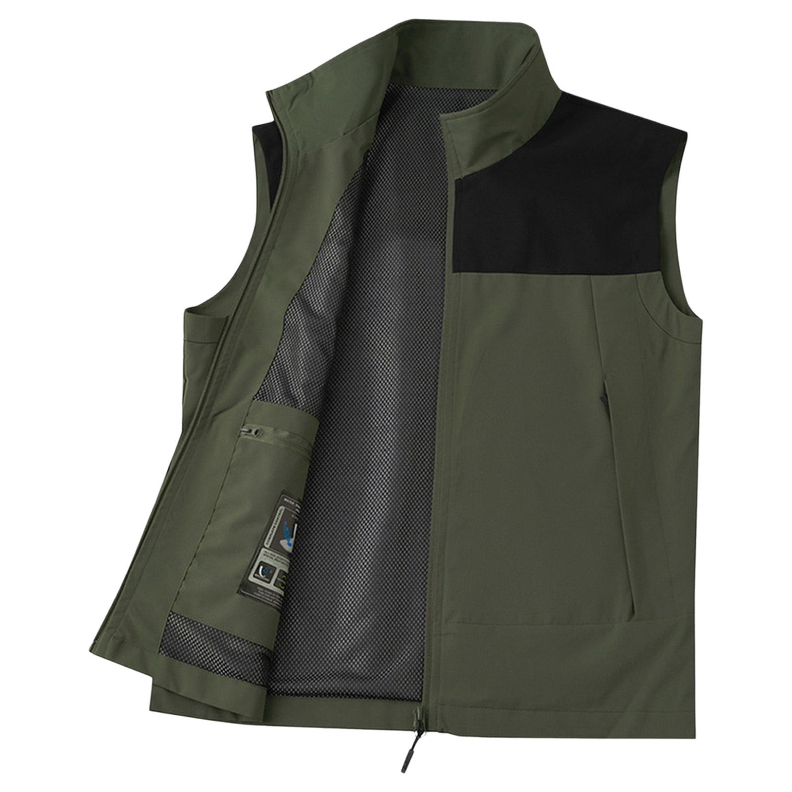 #M-5XL Men Golf Vest Stand Col - Outdoor Camping In Winter ulasan dan harga