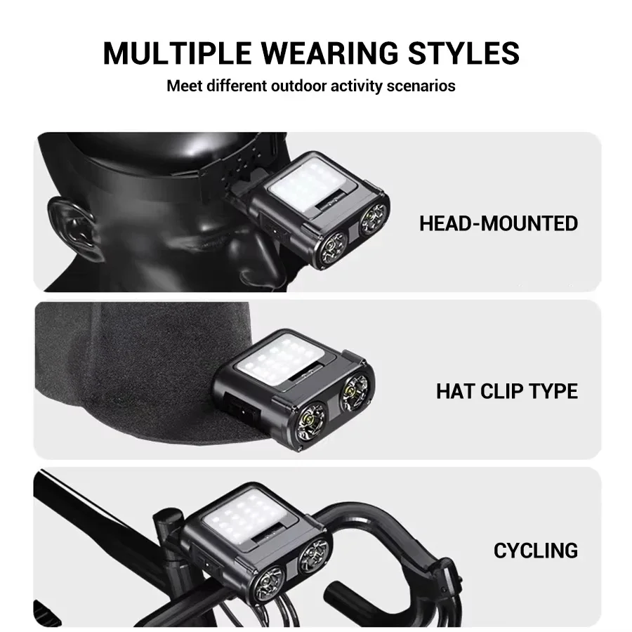 Sensor COB LED Headlamp Cap Cl - Outdoor Camping Adventure ulasan dan harga